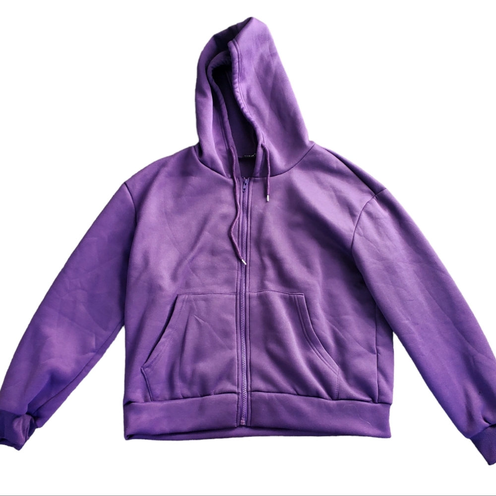 Purple Zip-Up Hoodie